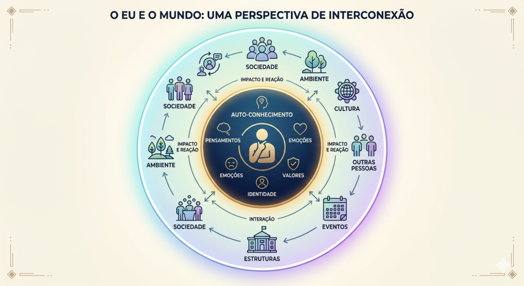 Diagrama do Círculo de Controle estoico para aumentar sua frequência mental.