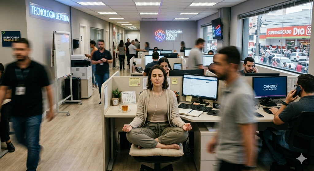 Aplicando técnicas de estoicismo e saúde mental no ambiente profissional..